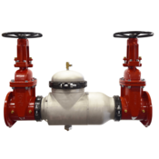 Zurn 350AST Double Check Backflow Preventer with Flanged End OS&Y Gate Valves